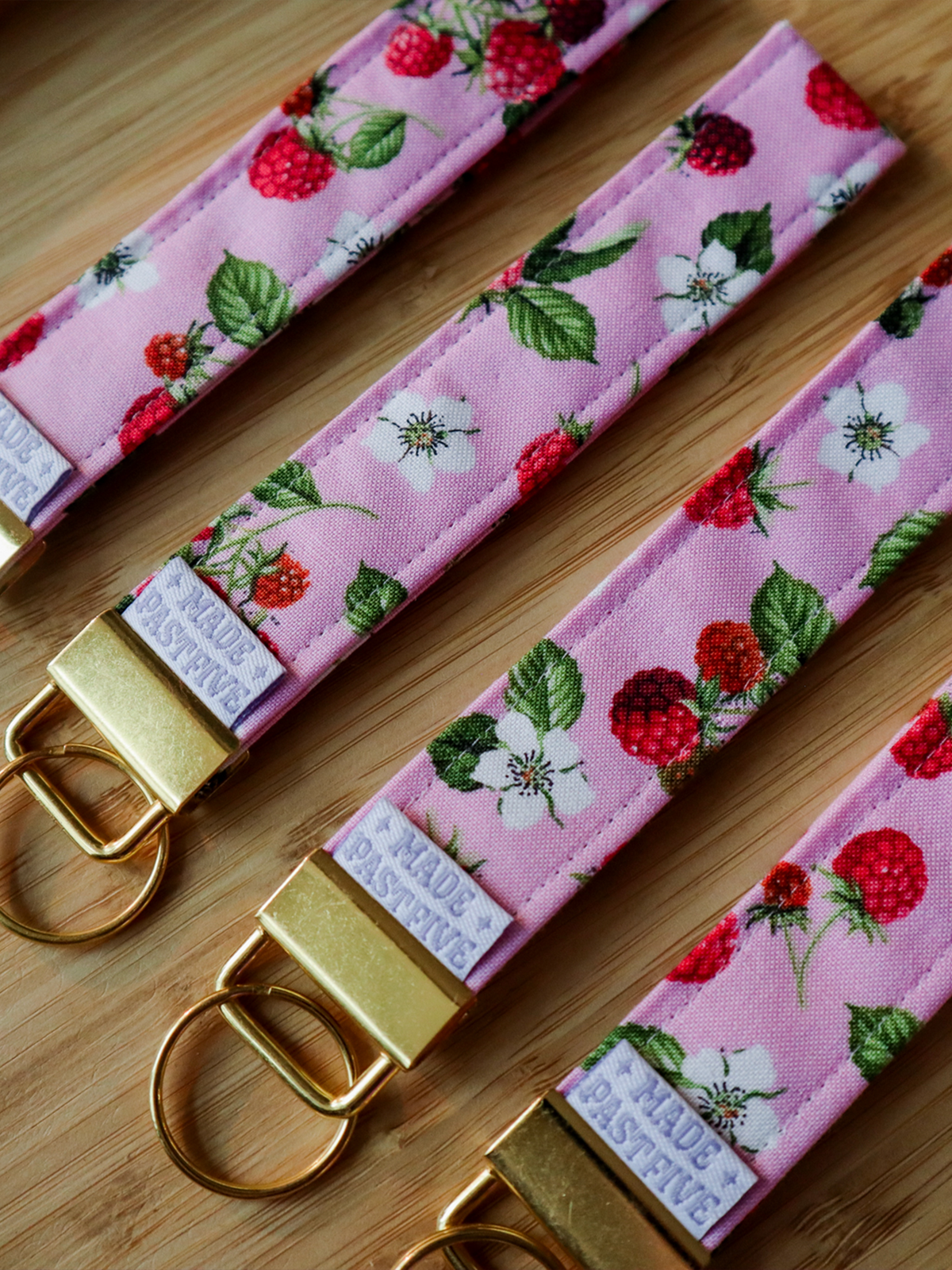 Raspberry Bloom Wristlet 🌸