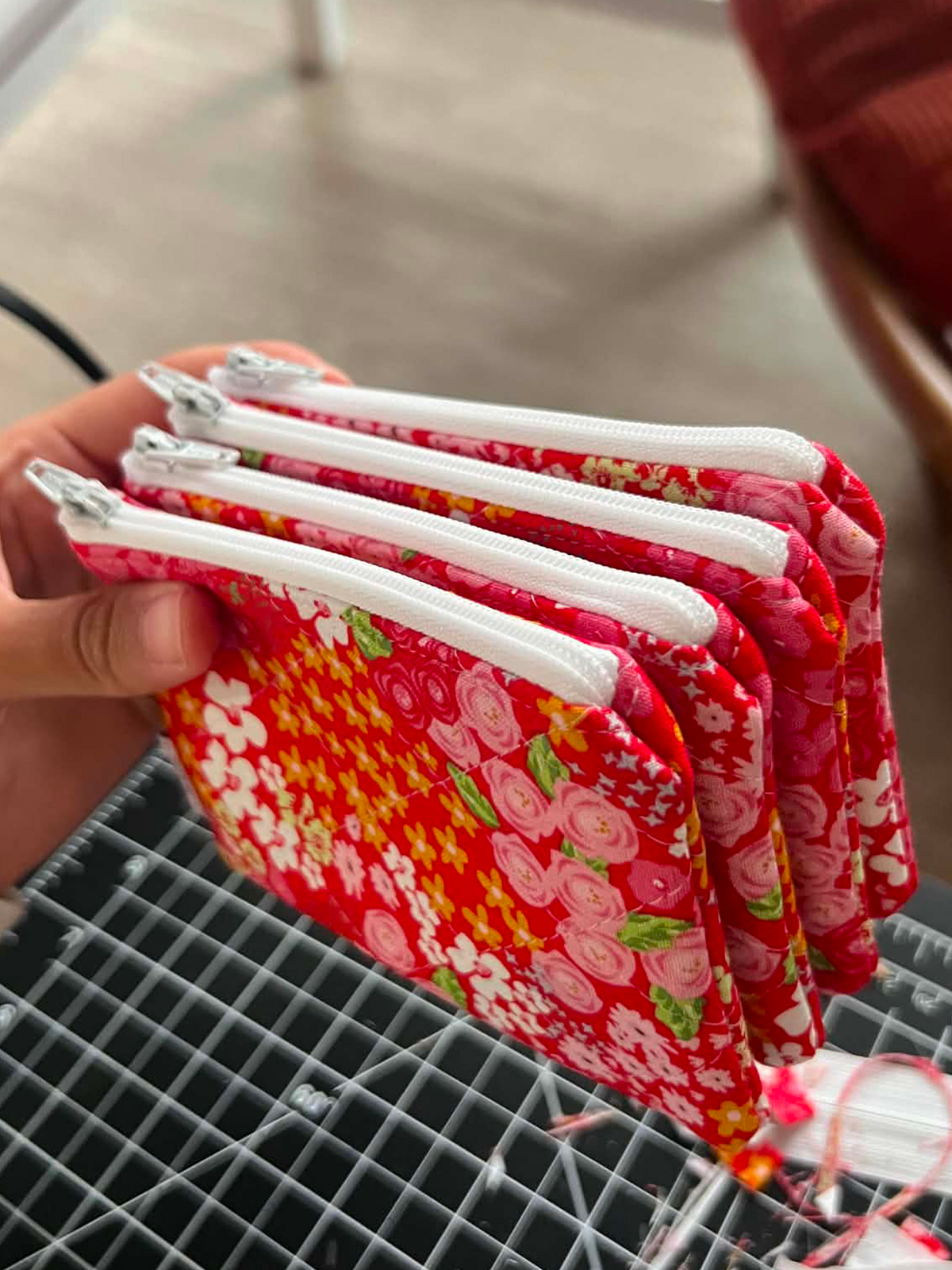 Scarlet Garden Keychain Pouch ❤️